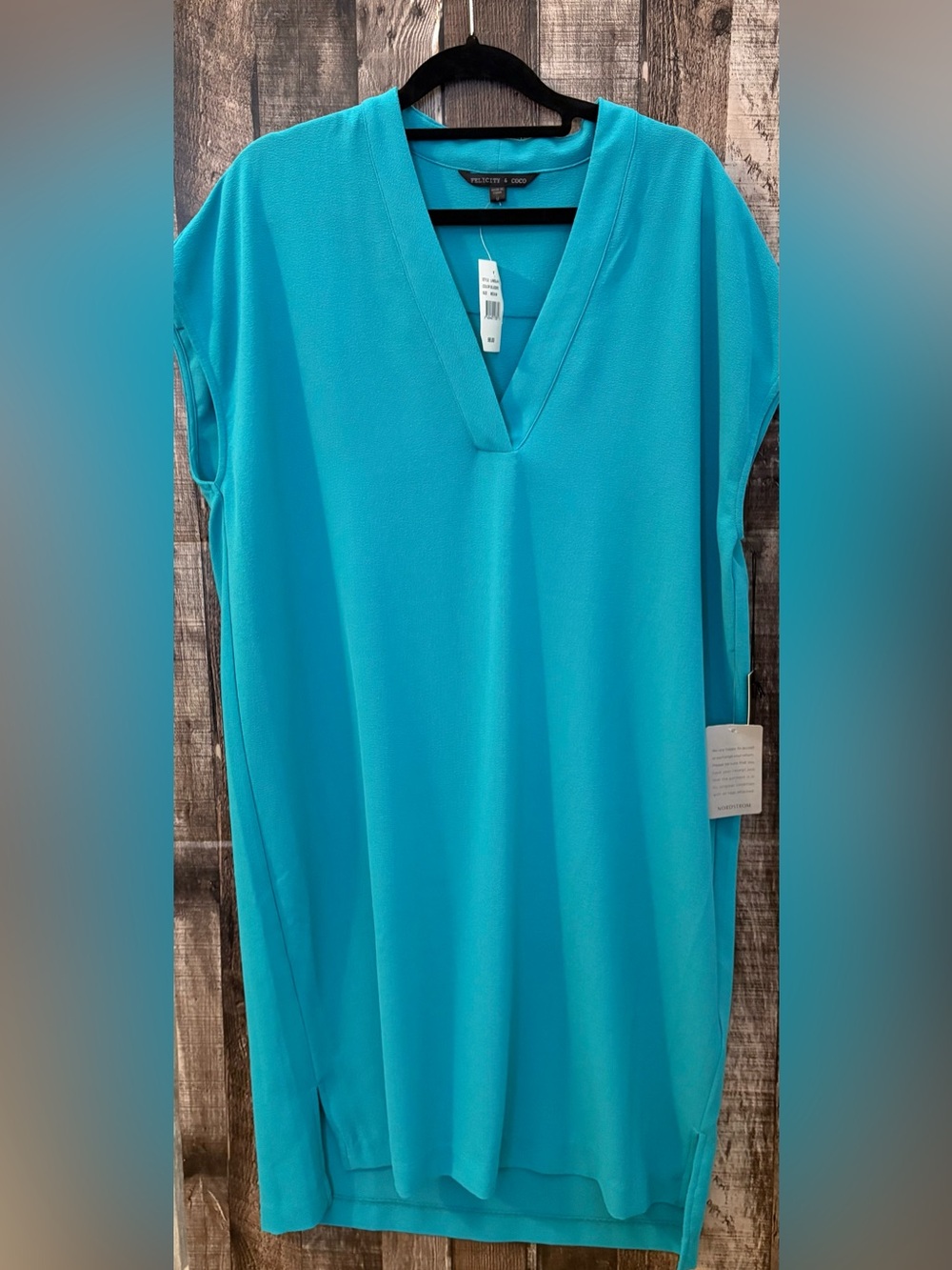 NWT Ro & De Aqua “Lawson” Cap Sleeve Shift Dress-M